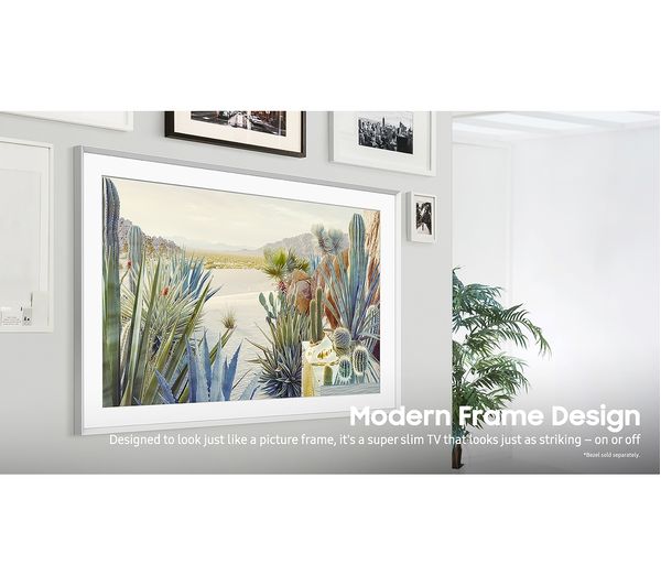 SAMSUNG The Frame Art Mode QE85LS03BGUXXU 85" Smart 4K Ultra HD HDR QLED TV with Bixby & Alexa