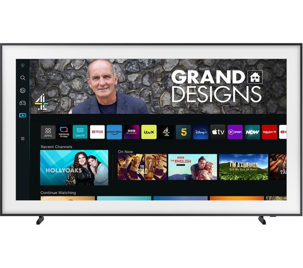 SAMSUNG The Frame Art Mode QE85LS03BGUXXU 85" Smart 4K Ultra HD HDR QLED TV with Bixby & Alexa