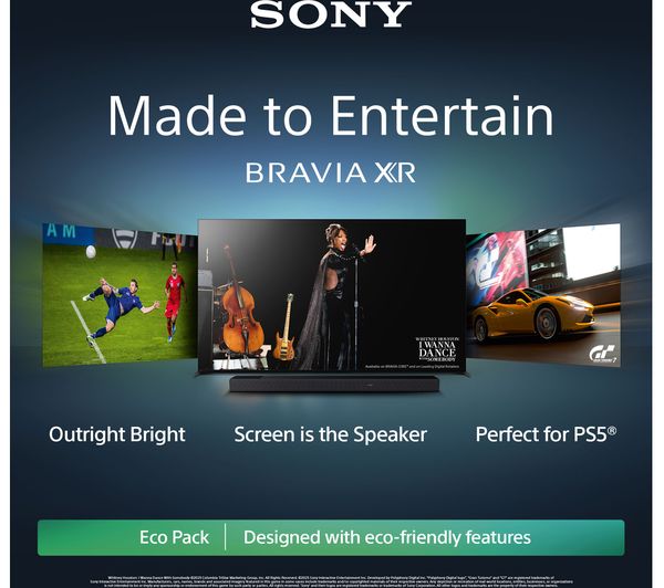 SONY BRAVIA XR-55A80LU 55" Smart 4K Ultra HD HDR OLED TV with Google TV & Assistant