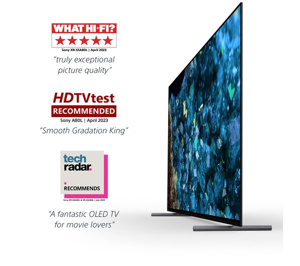 SONY BRAVIA XR-55A80LU 55" Smart 4K Ultra HD HDR OLED TV with Google TV & Assistant