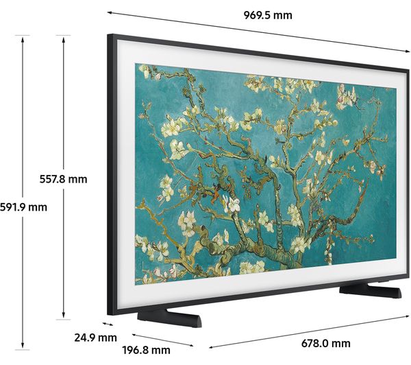 SAMSUNG The Frame Art Mode QE43LS03BGUXXU 43" Smart 4K Ultra HD HDR QLED TV with Bixby & Alexa