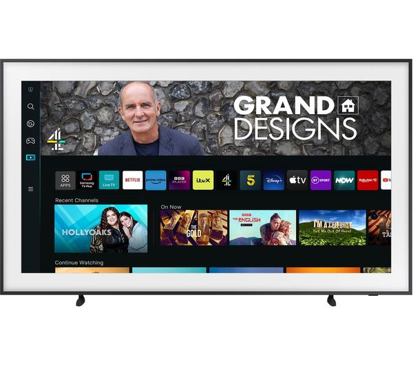 SAMSUNG The Frame Art Mode QE75LS03BGUXXU 75" Smart 4K Ultra HD HDR QLED TV with Bixby & Alexa