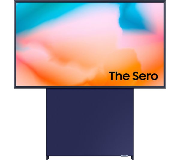 SAMSUNG The Sero QE43LS05BGUXXU 43" Smart 4K Ultra HD HDR QLED TV with Bixby & Alexa - Navy Blue