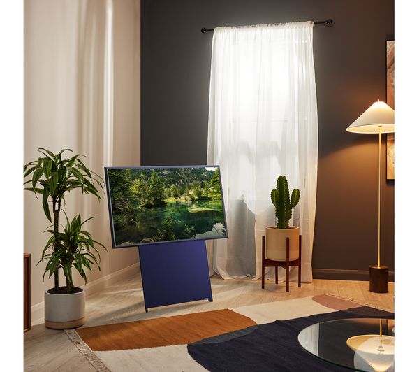 SAMSUNG The Sero QE43LS05BGUXXU 43" Smart 4K Ultra HD HDR QLED TV with Bixby & Alexa - Navy Blue