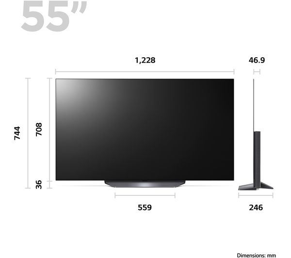LG OLED55B36LA 55" Smart 4K Ultra HD HDR OLED TV with Amazon Alexa