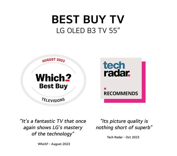 LG OLED55B36LA 55" Smart 4K Ultra HD HDR OLED TV with Amazon Alexa