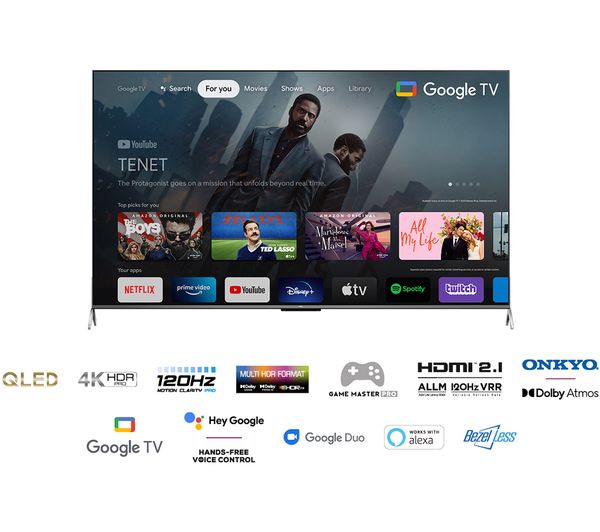 TCL 85C735K 85" Smart 4K Ultra HD HDR QLED TV with Google Assistant