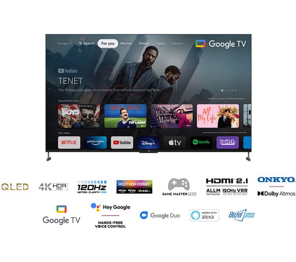 TCL 98C735K 98" Smart 4K Ultra HD HDR QLED TV with Google Assistant