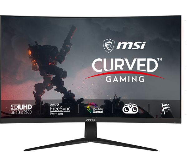 MSI G321CU 4K Ultra HD 32" Curved VA LCD Gaming Monitor - Black