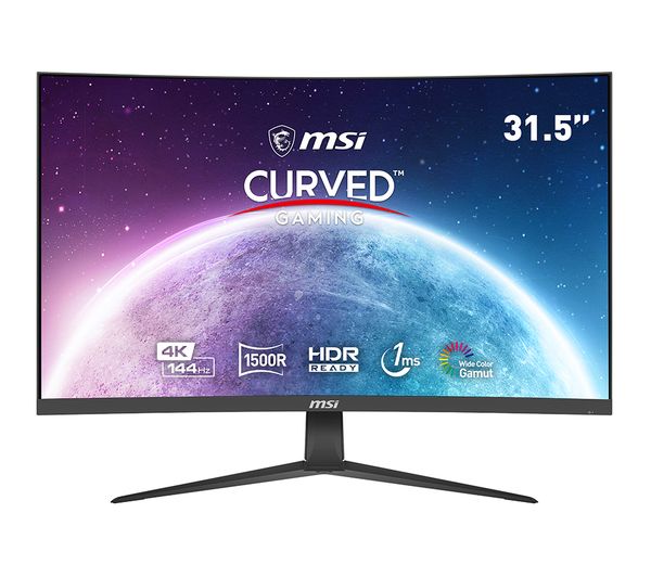 MSI G321CU 4K Ultra HD 32" Curved VA LCD Gaming Monitor - Black