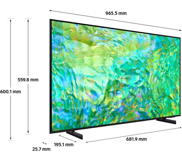 SAMSUNG UE43CU8000KXXU 43" Smart 4K Ultra HD HDR LED TV with Bixby & Alexa