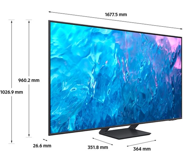 SAMSUNG QE75Q70CATXXU 75" Smart 4K Ultra HD HDR QLED TV with Bixby & Alexa