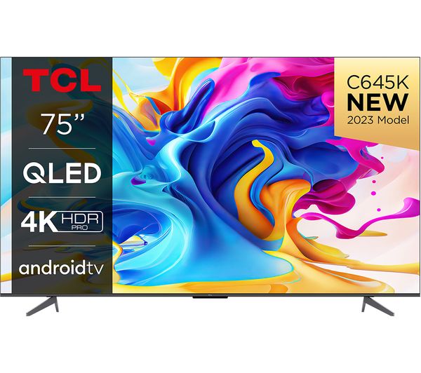 TCL 75C645K 75" Smart 4K Ultra HD HDR QLED TV with Google Assistant