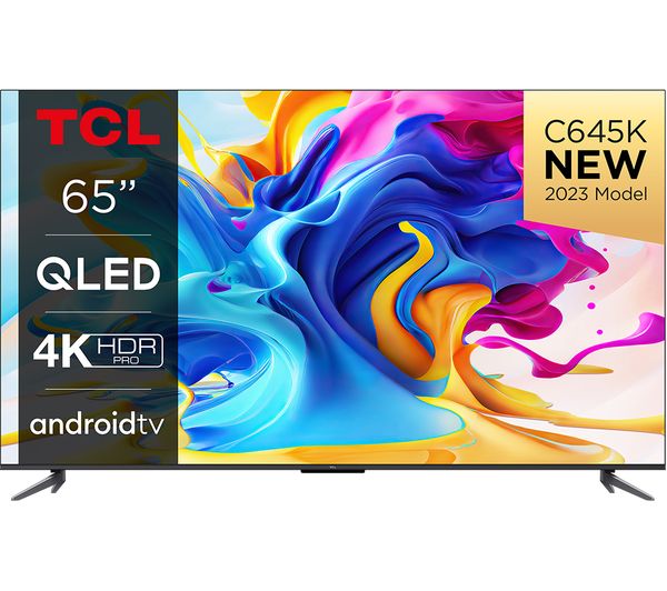 TCL 65C645K 65" Smart 4K Ultra HD HDR QLED TV with Google Assistant
