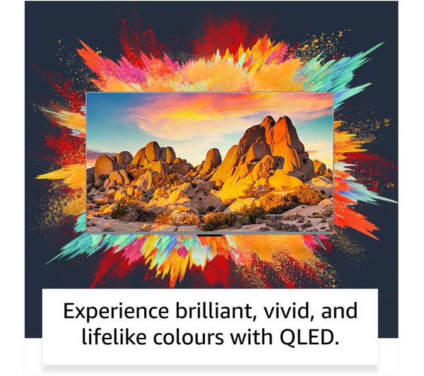 AMAZON Omni QLED Series Fire TV QL65F601U 65" Smart 4K Ultra HD HDR TV with Amazon Alexa