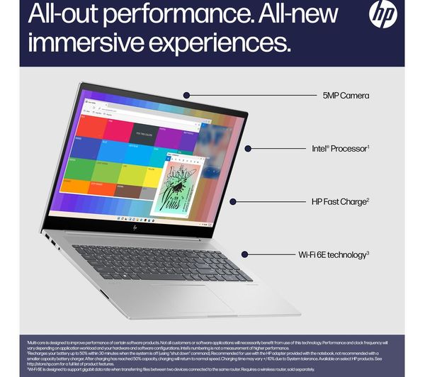 HP ENVY 17-cw0501na 17.3" Laptop - Intel® Core™ i7 1 TB SSD Silver
