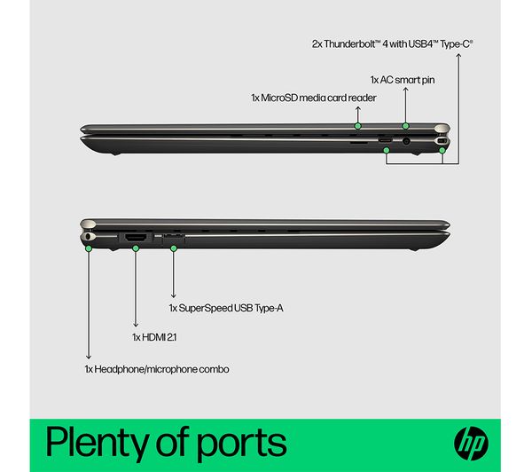 HP Spectre x360 16-f2500na 16" 2 in 1 Laptop - Intel® Core™ i7 1 TB SSD Black