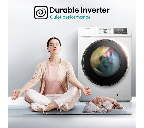 HISENSE 3 Series WFQA9014EVJM 9 kg 1400 rpm Washing Machine - White