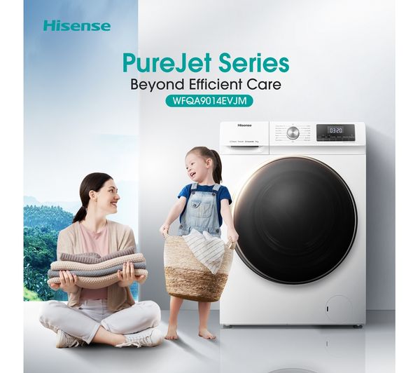 HISENSE 3 Series WFQA9014EVJM 9 kg 1400 rpm Washing Machine - White