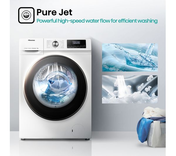 HISENSE 3 Series WFQA9014EVJM 9 kg 1400 rpm Washing Machine - White