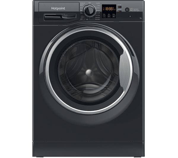 HOTPOINT NSWM 743U BS 7 kg 1400 Spin Washing Machine - Black