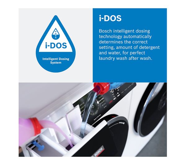 BOSCH Series 6 WGG244F9GB i-DOS 9 kg 1400 Spin Washing Machine - White