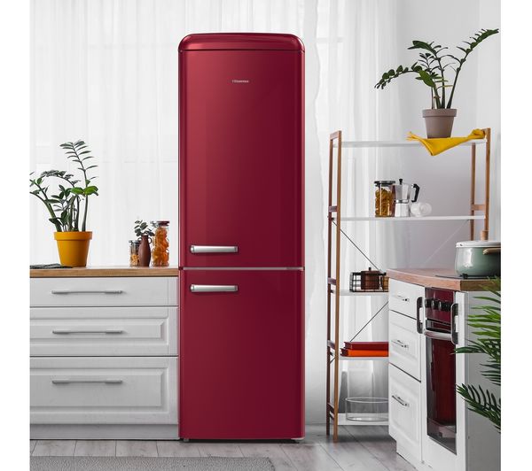 HISENSE RB390N4RRDUK 60 40 Fridge Freezer - Red