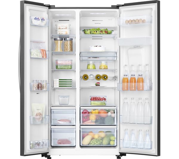 KENWOOD KSBSDB23 American-Style Fridge Freezer - Black