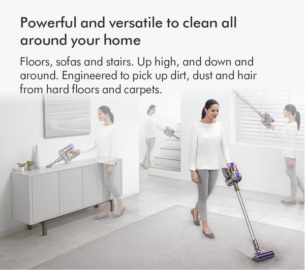 DYSON V8 Cordless Vacuum Cleaner - Silver Nickel