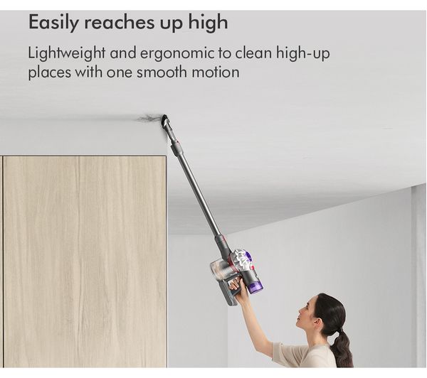 DYSON V8 Cordless Vacuum Cleaner - Silver Nickel