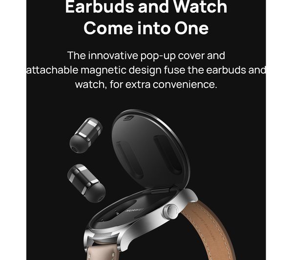 HUAWEI Watch Buds Smartwatch with Built-in Wireless Bluetooth Noise-Cancelling Earbuds - Black