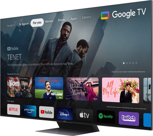 TCL 55C845K 55" Smart 4K Ultra HD HDR Mini LED QLED TV with Google Assistant