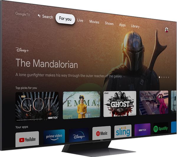 TCL 75C845K 75" Smart 4K Ultra HD HDR Mini LED QLED TV with Google Assistant