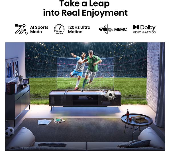 HISENSE 75E7KQTUK PRO 75" Smart 4K Ultra HD HDR QLED TV with Amazon Alexa