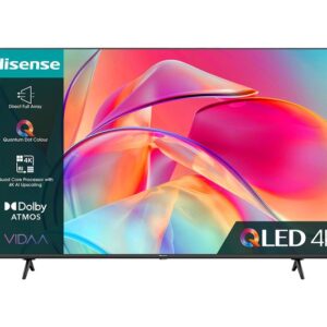HISENSE 43E7KQTUK 43" Smart 4K Ultra HD HDR QLED TV with Amazon Alexa