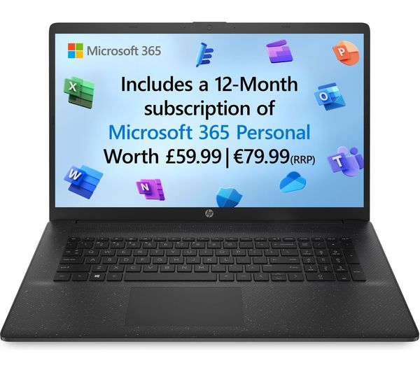 HP 17-cn0534sa 17.3" Laptop - Intel® Pentium® 128 GB SSD Black