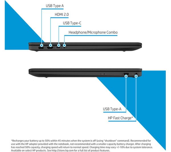 HP 17-cn0534sa 17.3" Laptop - Intel® Pentium® 128 GB SSD Black