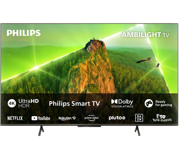 PHILIPS Ambilight 50PUS8108 12 50" Smart 4K Ultra HD HDR LED TV with Amazon Alexa