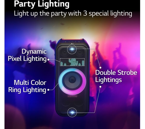 LG XBOOM XL7S Bluetooth Megasound Party Speaker - Black