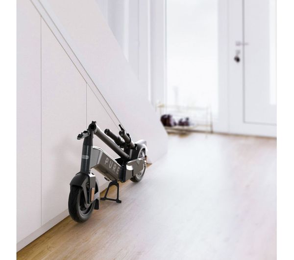 PURE ELECTRIC Pure Advance+ Electric Folding Scooter - Mercury Grey Metallic