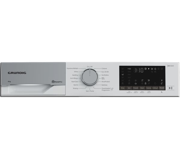 GRUNDIG GW75941TW Bluetooth 9 kg 1400 rpm Washing Machine - White