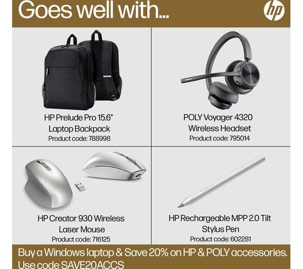 HP ENVY x360 15.6" 2 in 1 Laptop - AMD Ryzen 5 512 GB SSD Black