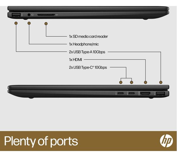 HP ENVY x360 15.6" 2 in 1 Laptop - AMD Ryzen 5 512 GB SSD Black