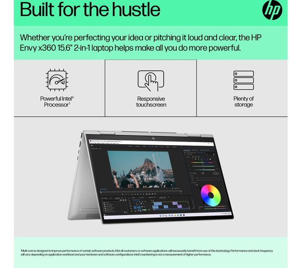 HP ENVY x360 15-fe0550sa 15.6" 2 in 1 Laptop - Intel® Core™ i5 512 GB SSD Silver