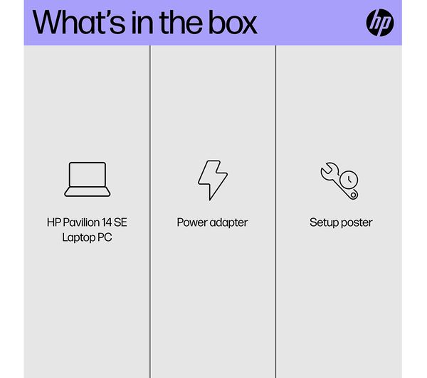 HP Pavilion SE 14" Laptop - Intel® N200 128 GB SSD Silver