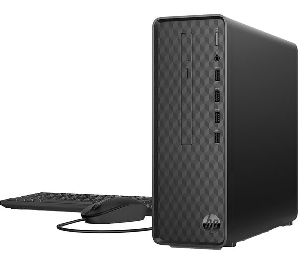 HP Slim S01-pF2012na Desktop PC - Intel® Core™ i3 256 GB SSD Black