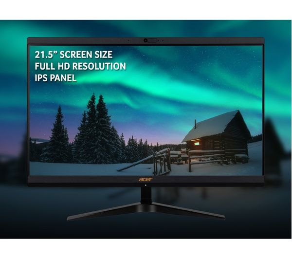 ACER Aspire C22-1800 21.5" All-in-One PC - Intel® Core™ i3 512 GB SSD Black