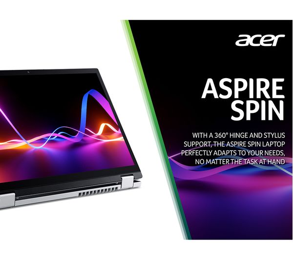 ACER Aspire 3 Spin 14" 2 in 1 Laptop - Intel® Core™ i3 256 GB SSD Silver