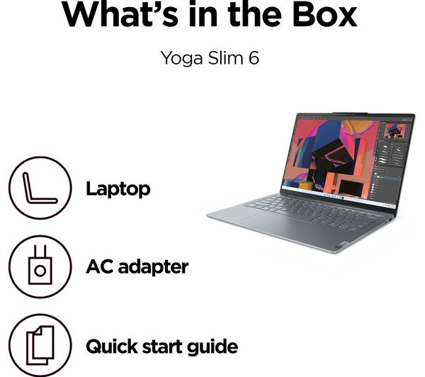 LENOVO Yoga Slim 6 14" Laptop - AMD Ryzen 7 1 TB SSD Grey