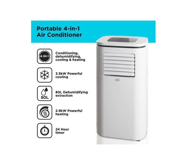 BLACK + DECKER BXAC40011GB Smart Air Conditioner Heater & Dehumidifier